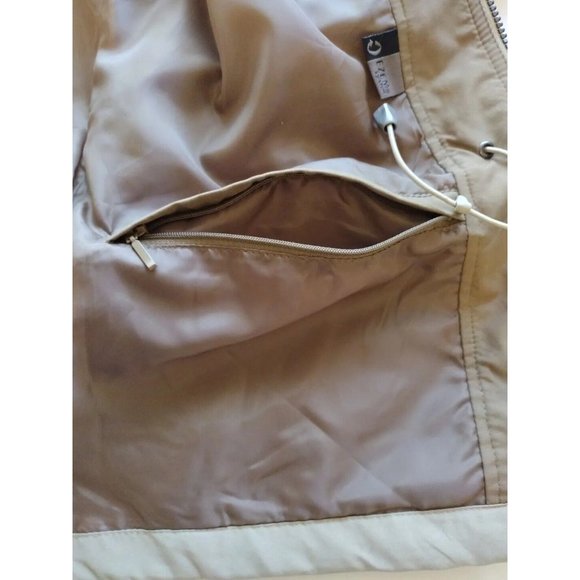 North End Jacket Womens Medium Pockets Drawstring Waist Full Zip Utility Fall - Picture 14 of 16